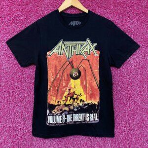 Anthrax Volume 8 The Threat is Real Heavy Metal Band T-Shirt Small